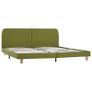 Bed Frame Green Fabric 150x200 cm Image 2