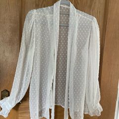 Pretty cream blouse size xl
