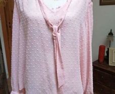 Ladies pale pink blouse, New with tags.