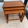 Mid Century Danish Teak Table Nest Image 4