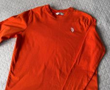 U.S. Polo Assn Orange Long Sleeve Top XS