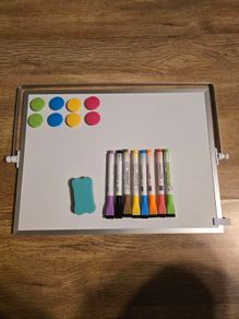 Magnetic Dry Erase Whiteboard with Stand, Double Sided