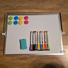 Magnetic Dry Erase Whiteboard with Stand, Double Sided