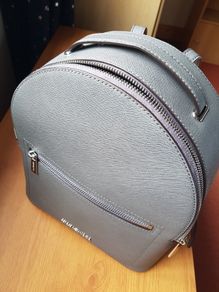 BNWT - Michael Kors Jessa MD Convertible Backpack Grey Leather
