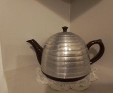 Vintage Teapot With Metal Cozy