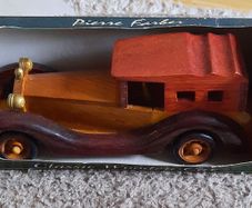 Vintage wooden classic car