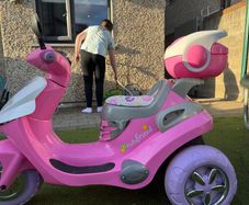 Toy electric bike for kids