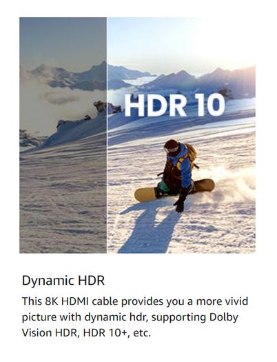 Ugreen 3M HDMI 2.1 UHD/3D 8K (7680x4320@60Hz) 48Gbps Ultra High Speed Cotton Braided (Nickel-Plated) Cable (Brand New/Warranty)