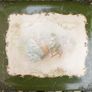 Antique Victorian Grecian Maiden  Green Roses Floral  Celluloid Photo Album Image 3