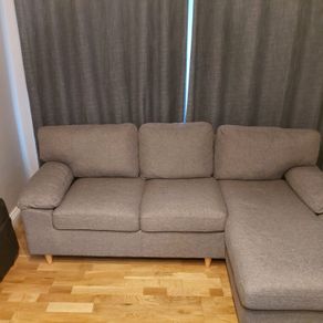 L Shaped Fabric Couch