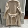 Designer Pennyblack sister company of Maxmara luxury faux fur coat in a gorgeous rich cream/ beige colour BRAND NEW Image 9