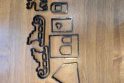 cookie cutter Santa sleigh