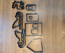 cookie cutter Santa sleigh