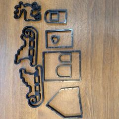 cookie cutter Santa sleigh