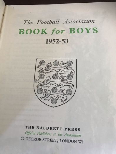 Football Association Book for Boys 1952-53