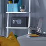 Small Value Safe, Digital Keypad, LED Light Indicators, Steel Locking Bolts, Emergency Override Key, Wall And Floor Fixings, Black Finish, 8 Litre Capacity 20 x 31 x 20 cm (FREE POSTAGE) Image 3