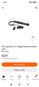 L.R Baggs vtc ELEMENT pickup