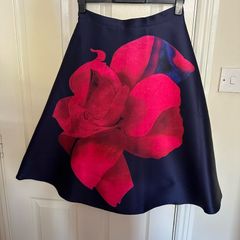 skirt navy and pink with matching top.