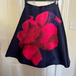 skirt navy and pink with matching top.