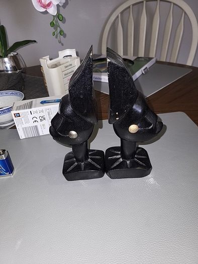 African book ends handcarved