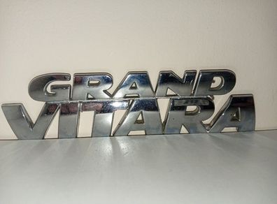 suzuki grand vitara trunk tailgate boot lid emblem badge decal logo chrome rear