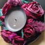 Rose Wreath Candle Arrangement, needs Attention Image 4