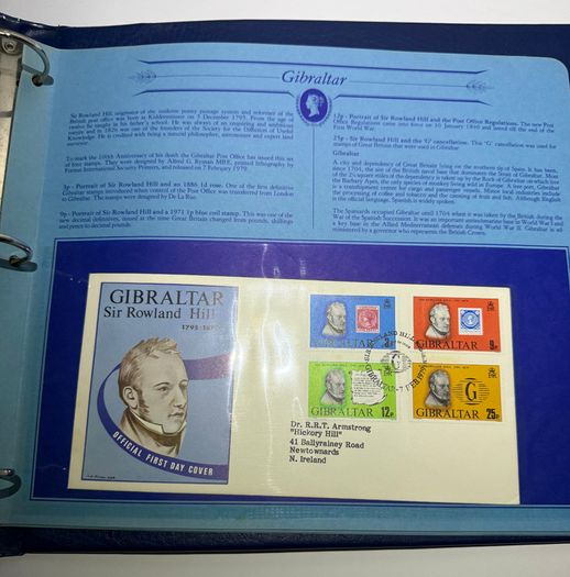 Stamps - Sir Rowland Hill 1979 First Day Covers Album - Great Historic Stamps + Europa 79