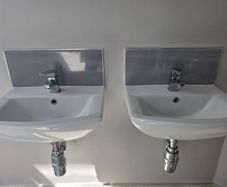 Twin bathroom sinks