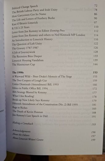 Jim Kemmy 'A Job of Journeywork' Selected writings of Jim Kemmy