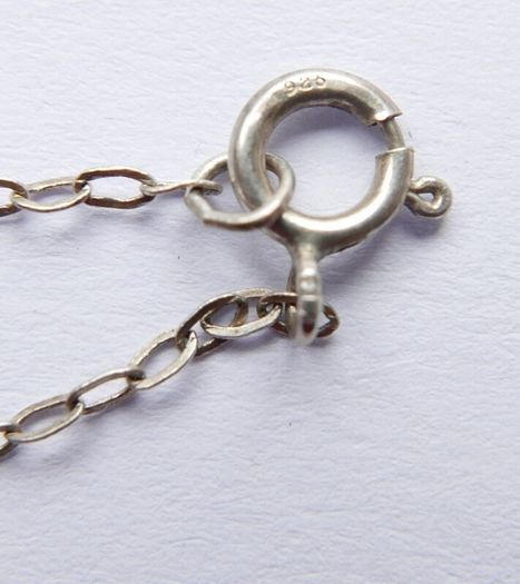 Vintage Solid 925 Sterling Silver Dual Photo Heart Locket Necklace length 20" - 3,4g