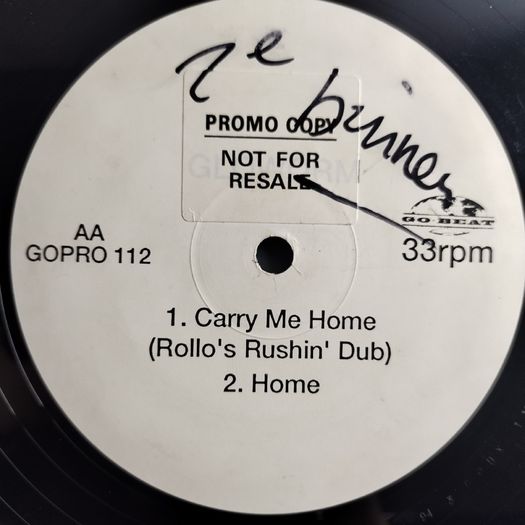 Gloworm - Carry Me Home - Go Beat Records - DJ Promo COPY! Absolutely CLASS 90s HOUSE!