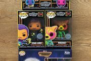 Funko Guardians of the Galaxy Blacklight Bundle (5 Pops &amp; T-Shirt)