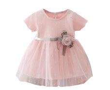New Summer Girls Sleeveless Flower Tutu Dress Princess Birthday Party Dress size 2-3yrs