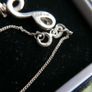 Sterling Silver 925 Necklace - Pendant CZ, Chain 3,5g Image 7