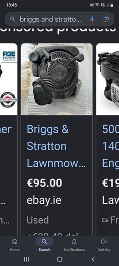 Briggs and Stratton lawnmower ( petrol engine)