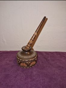 Hand Carved African wooden pen