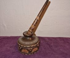 Hand Carved African wooden pen