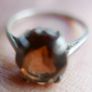 Vintage Sterling Silver 925 Garnet Ring Image 7