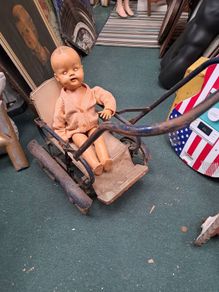 Antique Childs Pram @Doll