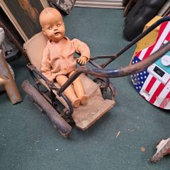 Antique Childs Pram @Doll