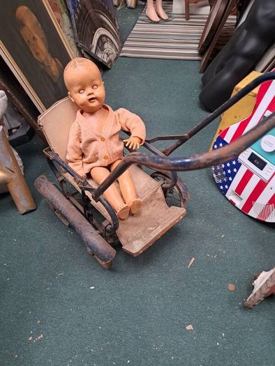 Antique Childs Pram @Doll