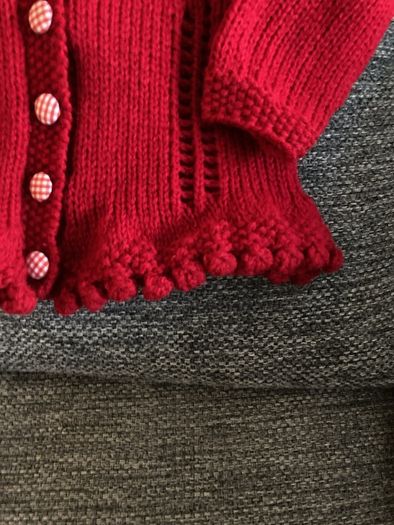 Handknit cardigan 3 to 6 mths