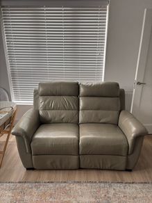 leather recline couch