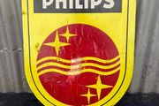 Vintage screen print Phillips electrical shop sign c1960