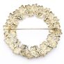 Vintage Silver Leaf Wreath Brooch Image 3