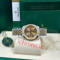 Rolex datejust midsize 18k gold/steel jubilee