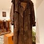 Vintage German Leather Trench Long Jacket Coat by Norma Image 6