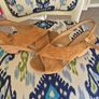 Clarkes Tan Suede Ladies Sandals Image 4