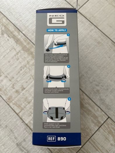 Neo G Back Brace with Power Straps