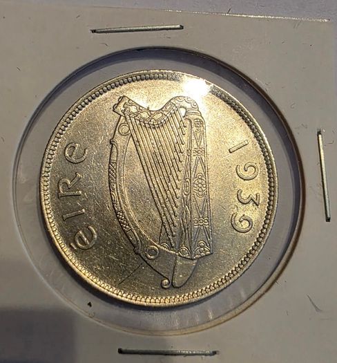 1939 irish silver half crown